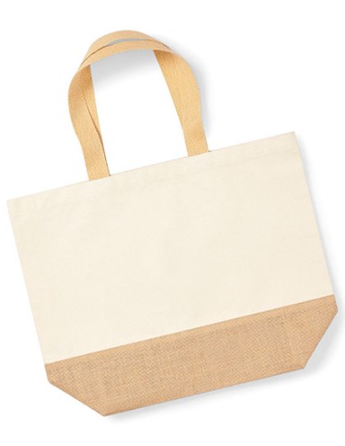 W-W452-Jute Base Canvas Bag XL
